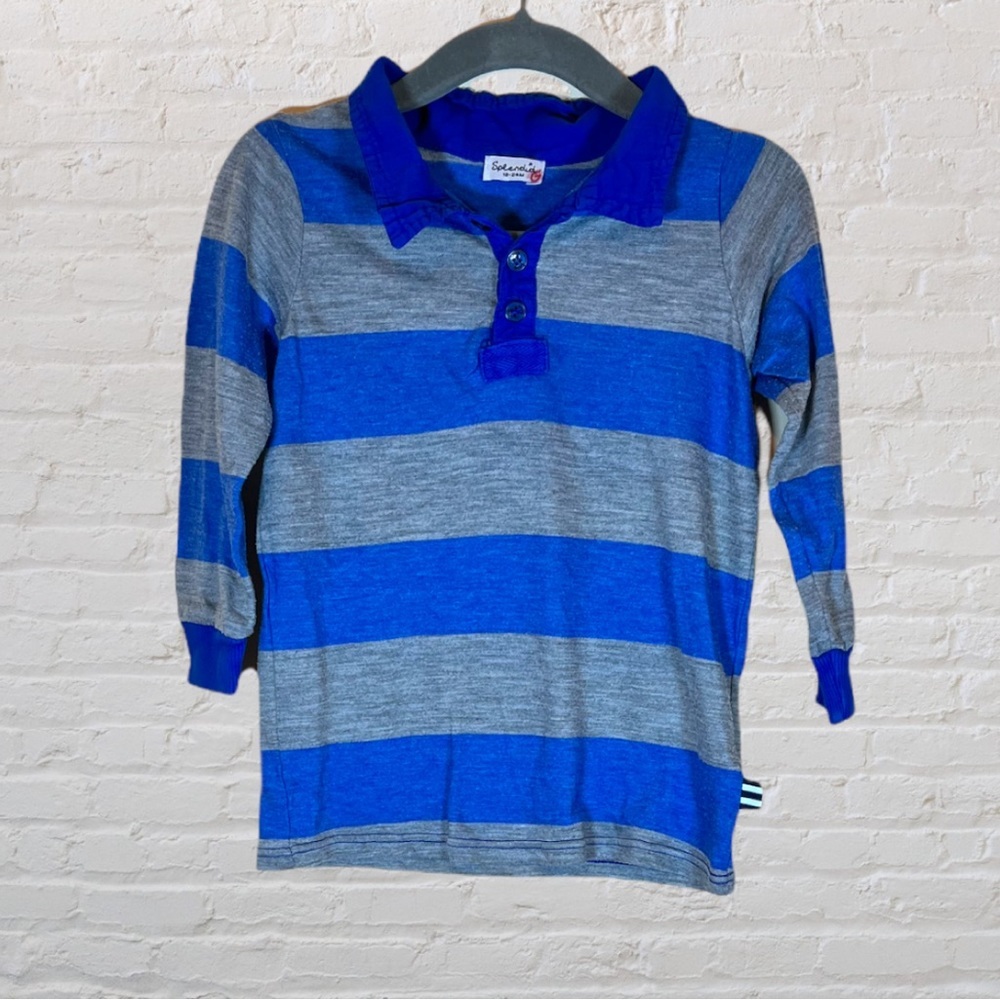 Splendid Striped Collared Long-Sleeve​